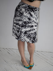 Italian Vintage - Printed Sequin Skirt (XL/1X)