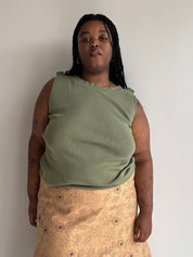 Vintage - Green Sweater Tank (3X)
