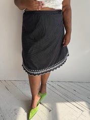 Vintage - Polka Dot Cotton Skirt (2X/3X)