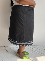 Vintage - Polka Dot Cotton Skirt (2X/3X)