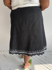 Vintage - Polka Dot Cotton Skirt (2X/3X)