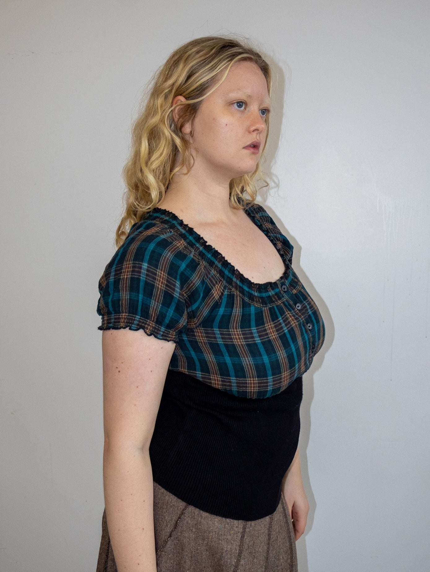 Vintage - Plaid Top (L/XL)