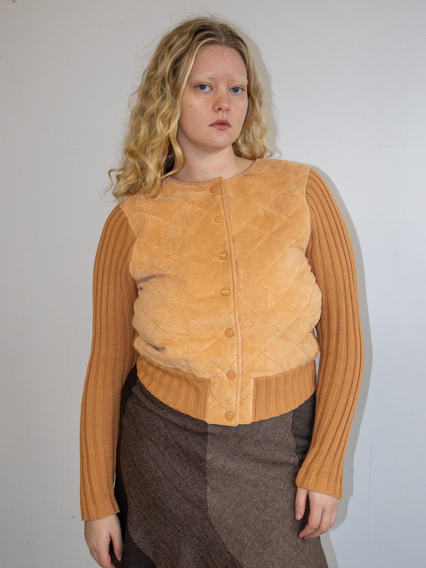 Vintage - Knit and Suede Jacket (L)