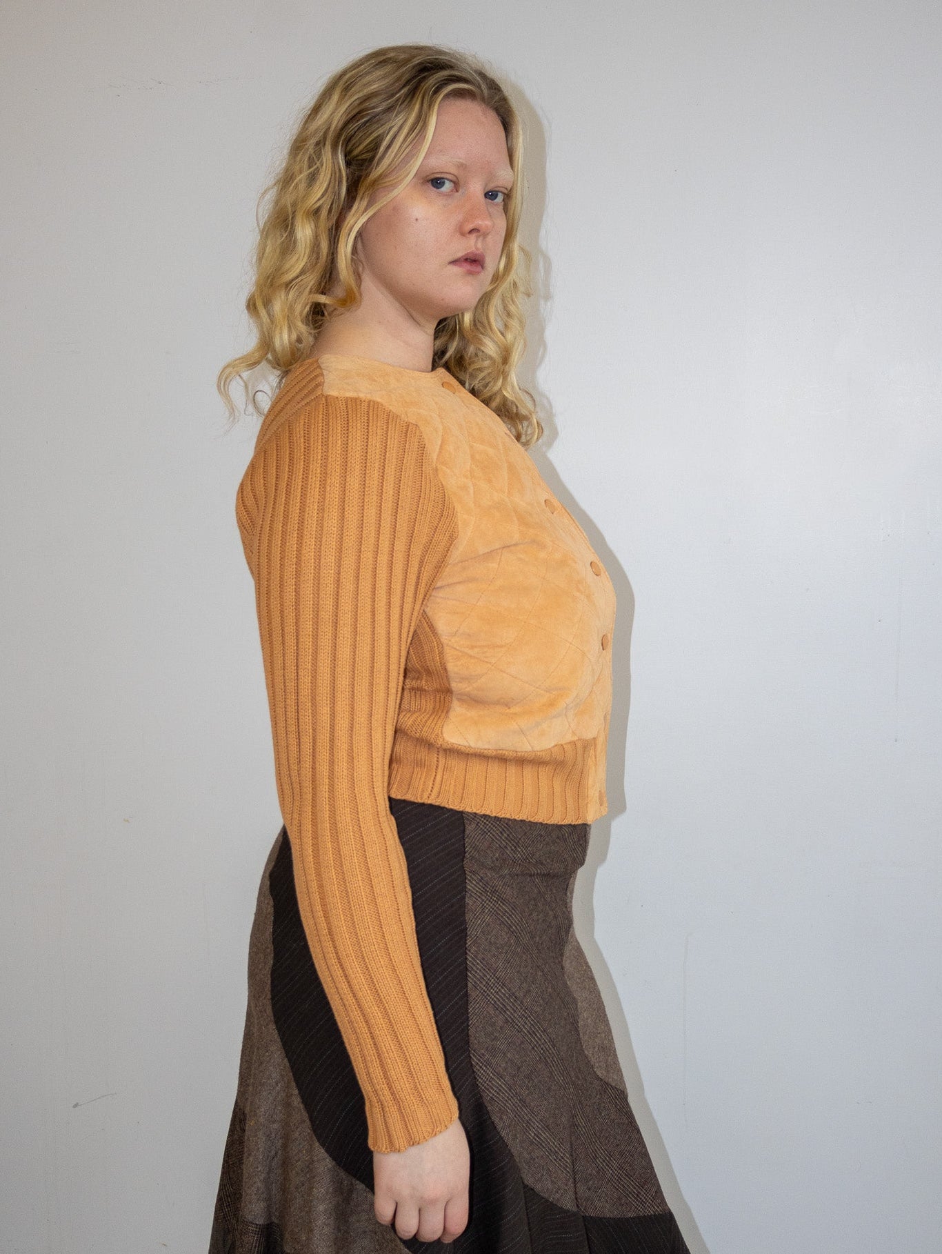 Vintage - Knit and Suede Jacket (L)