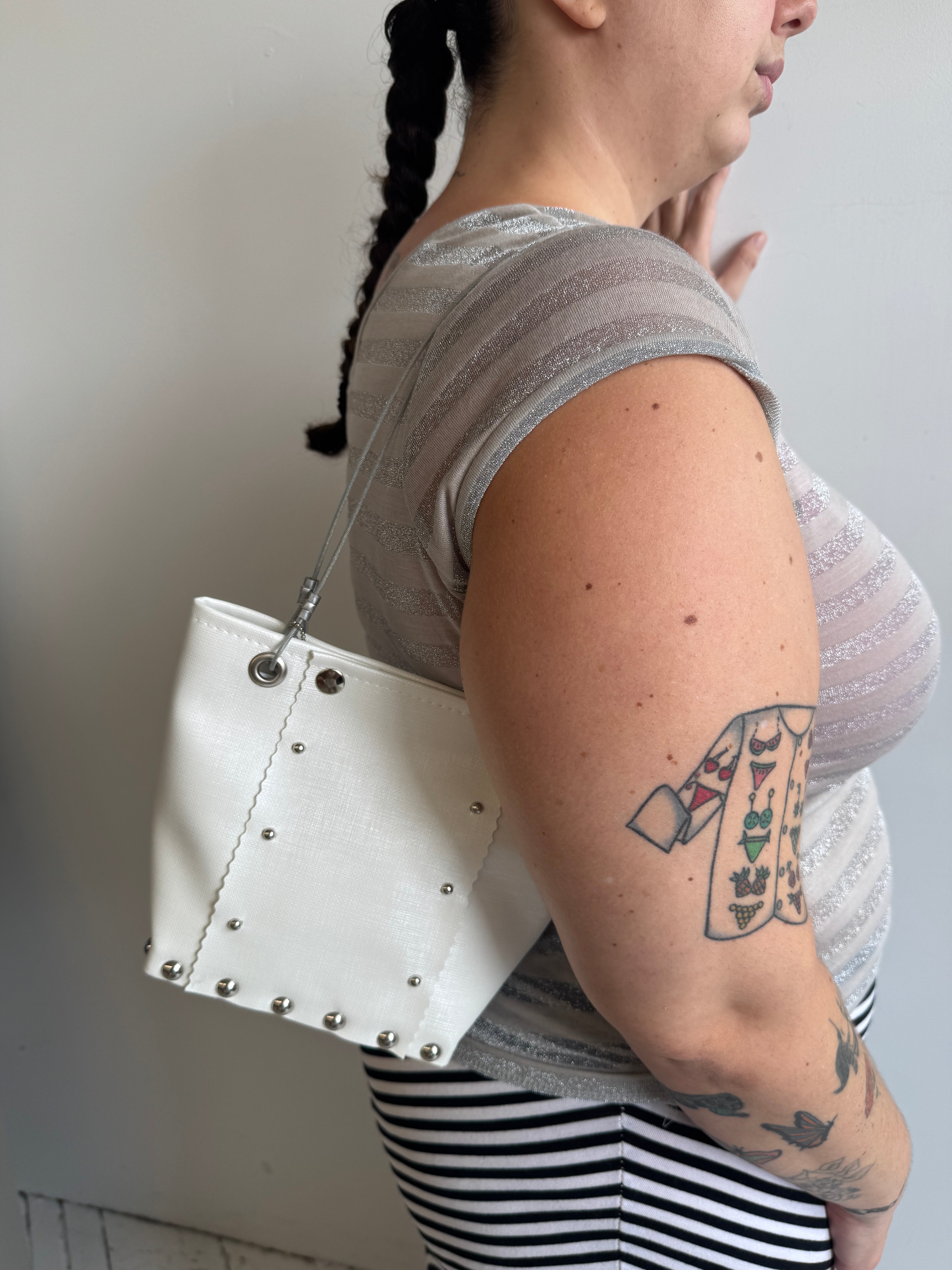Hardware by Renee - White Small Runway Bag