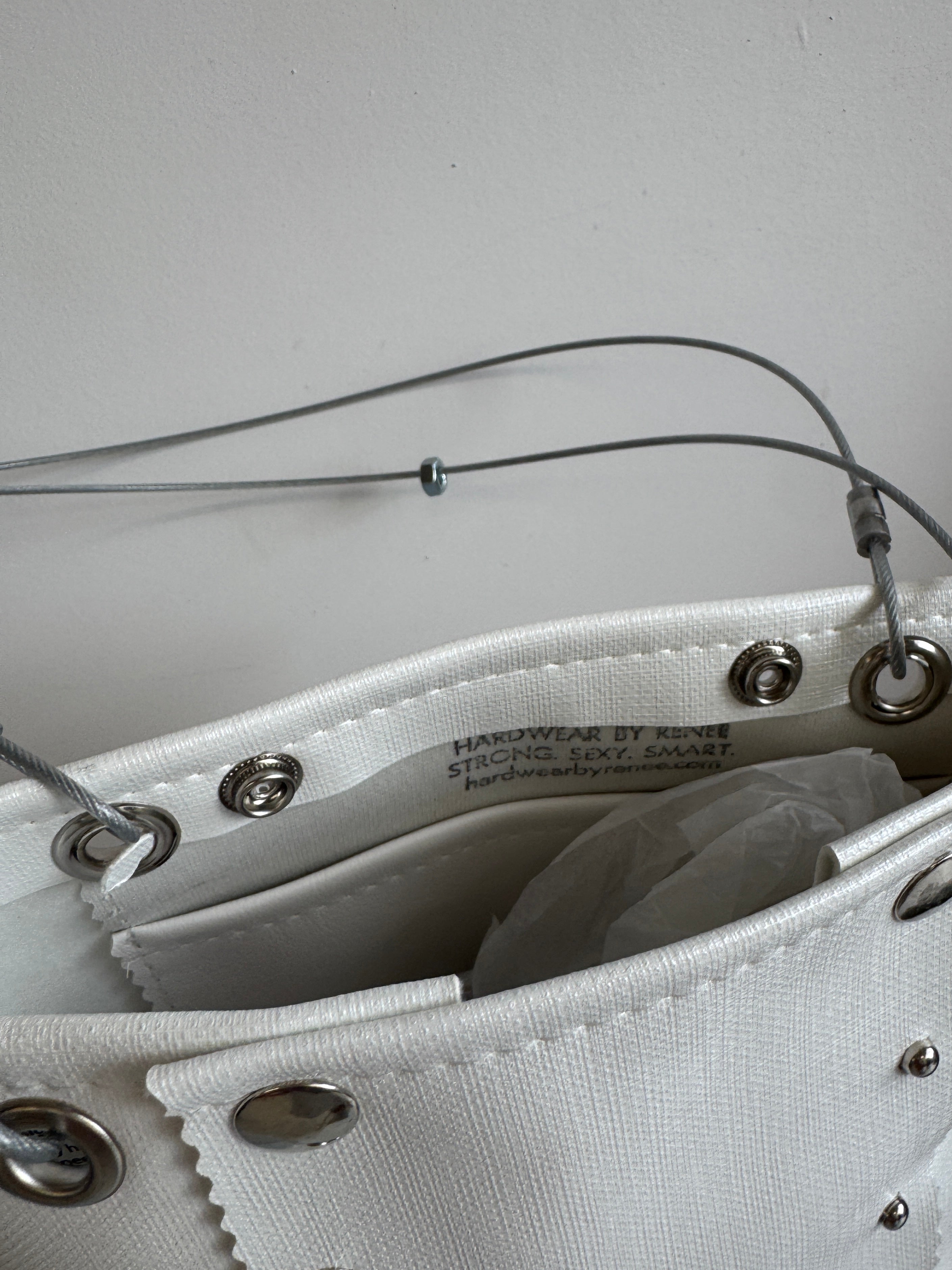 Hardware by Renee - White Small Runway Bag