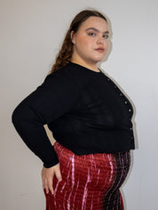Rat Boi - Cardigan in Onyx (XL-3X)