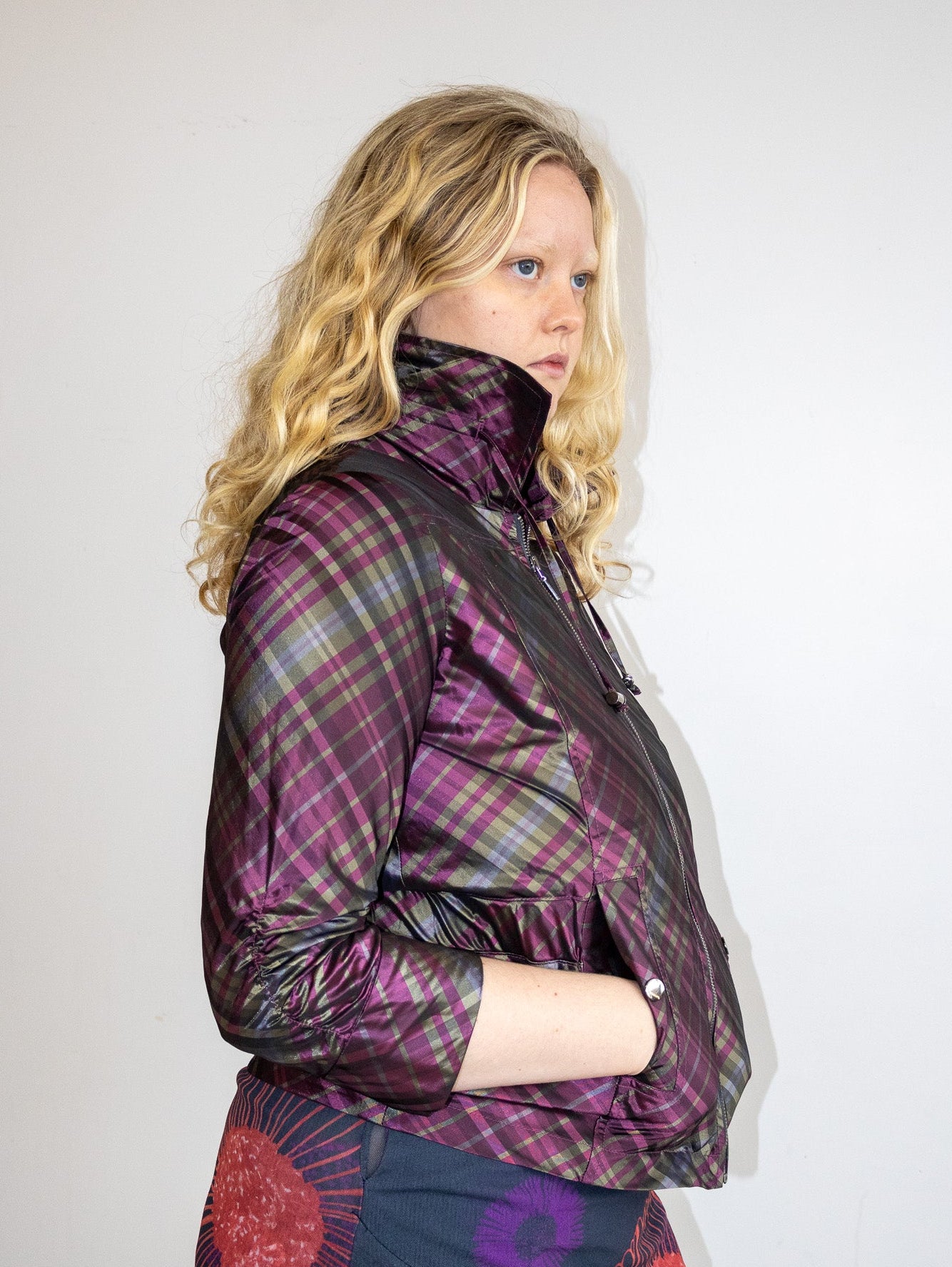 Vintage - Iridescent Plaid Jacket (L/XL)