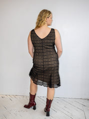 Vintage - Black Lace Dress (XL)