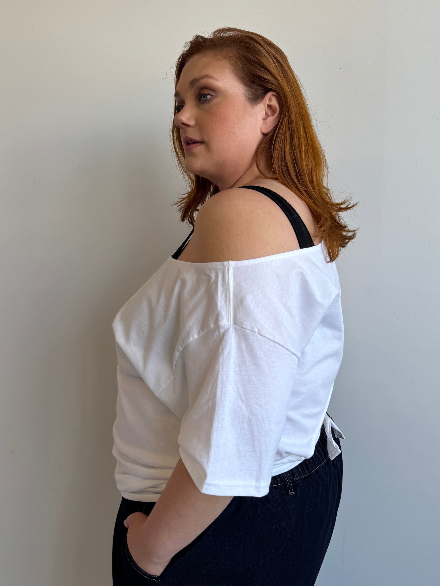 Shop Journal - White Tie-Back Top (1X/2X)