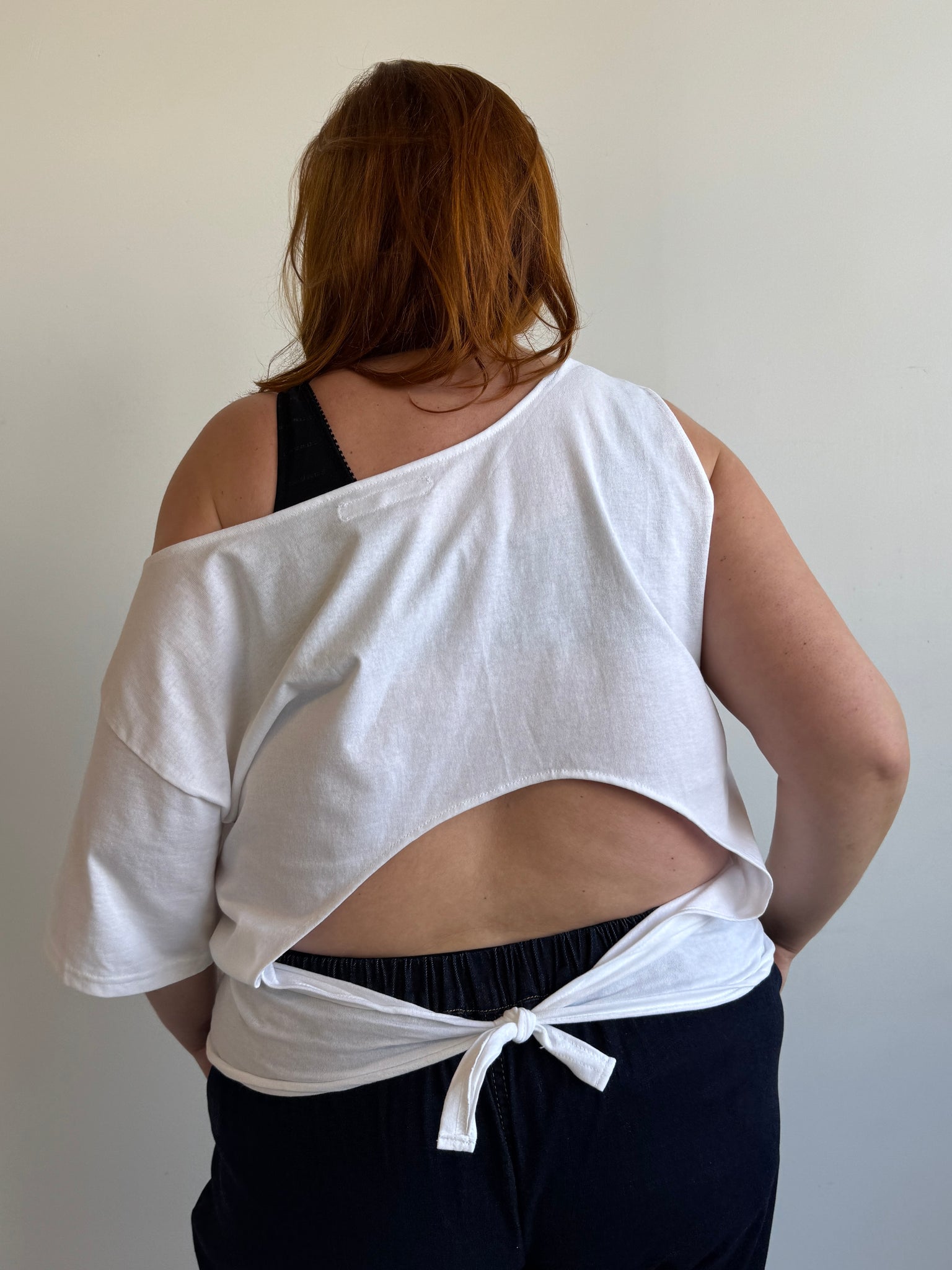 Shop Journal - White Tie-Back Top (1X/2X)