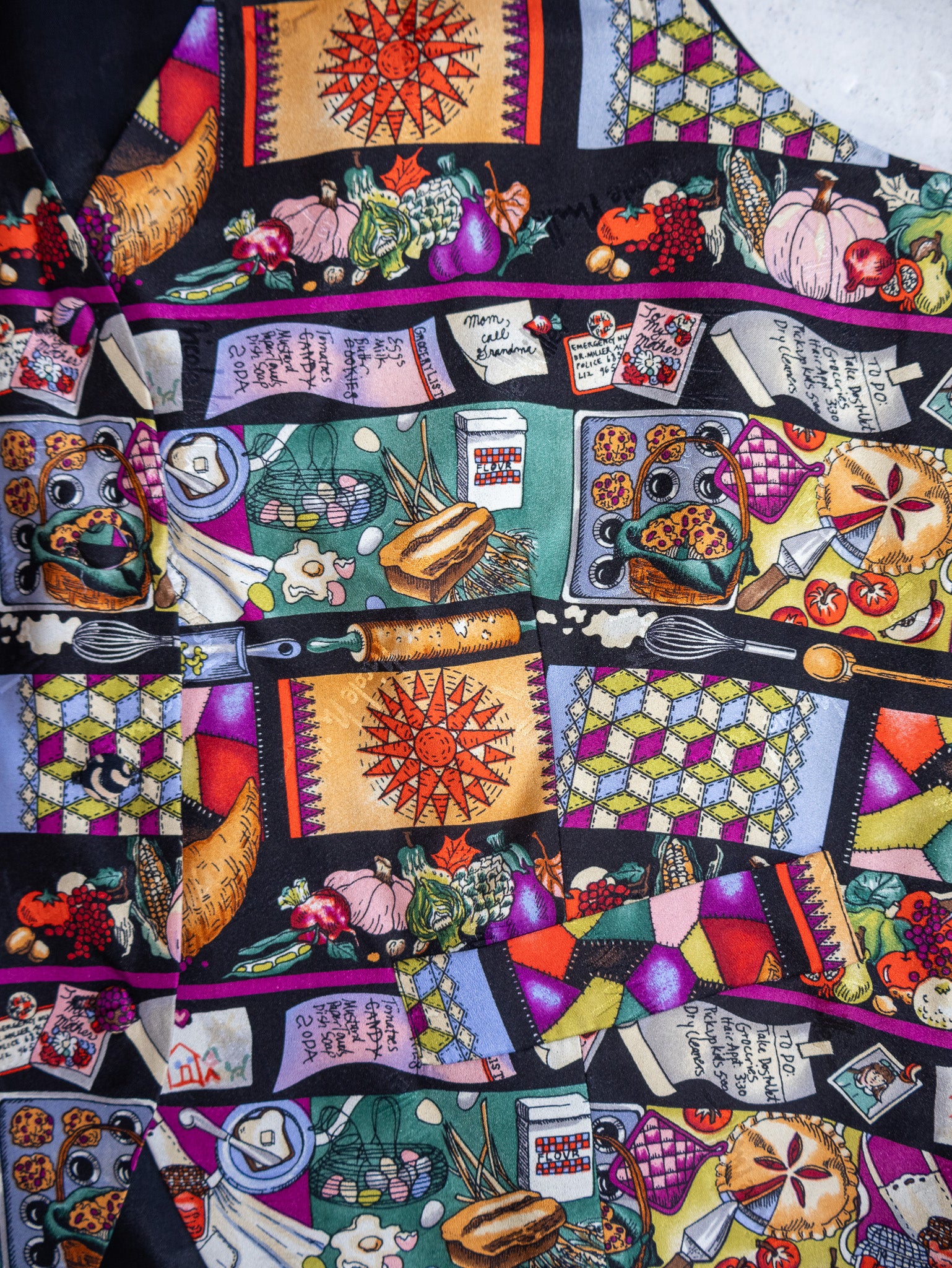 Nicole Miller - Silk Grandma's House Vest (M)