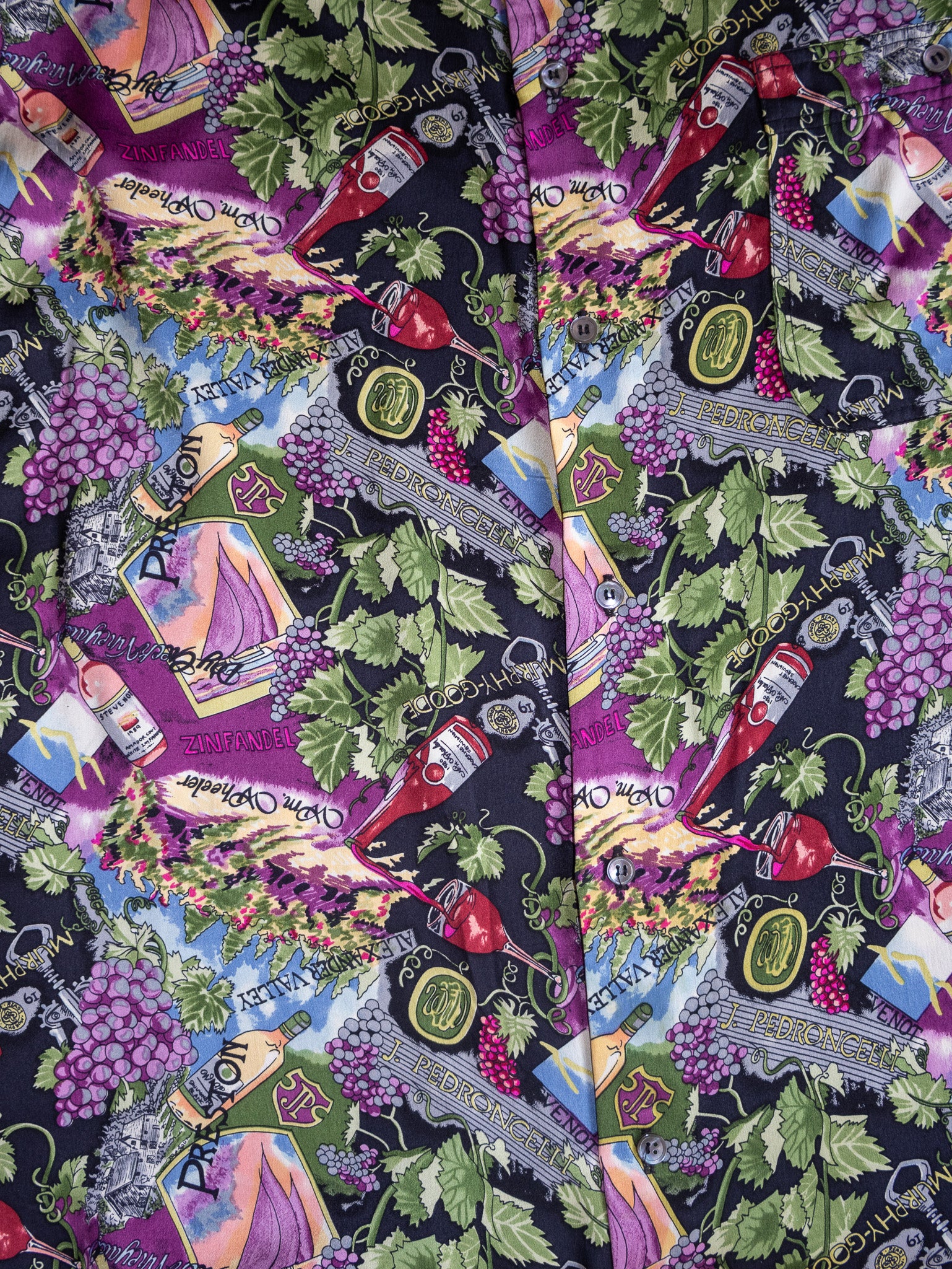 Nicole Miller - Silk Long Sleeve Wine Shirt (L)