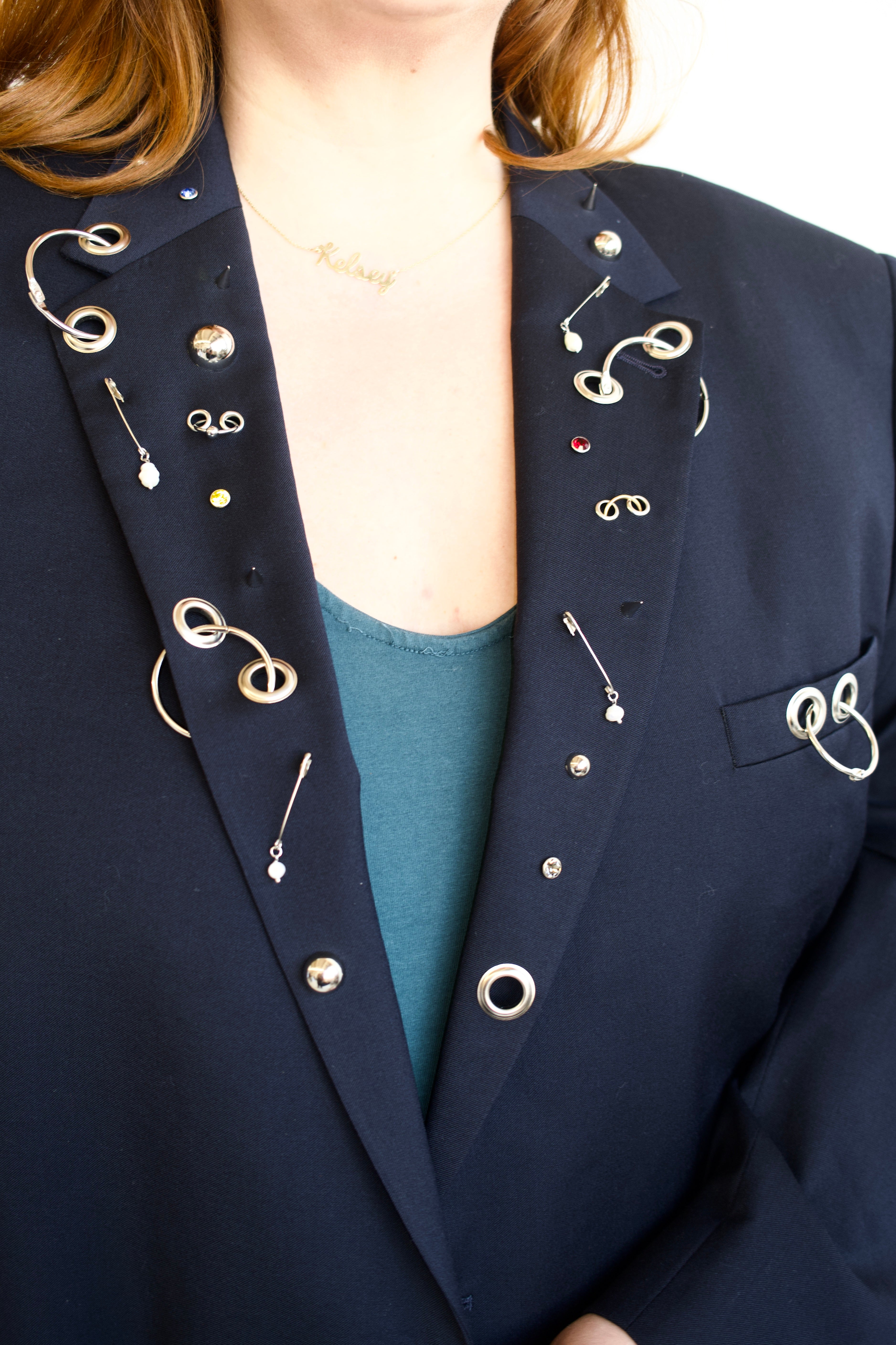 Shop Journal x BRZ- Cropped Embellished Blazer (1X-3X)