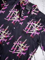 Nicole Miller - Silk Asparagus Shirt (M)