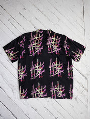 Nicole Miller - Silk Asparagus Shirt (M)