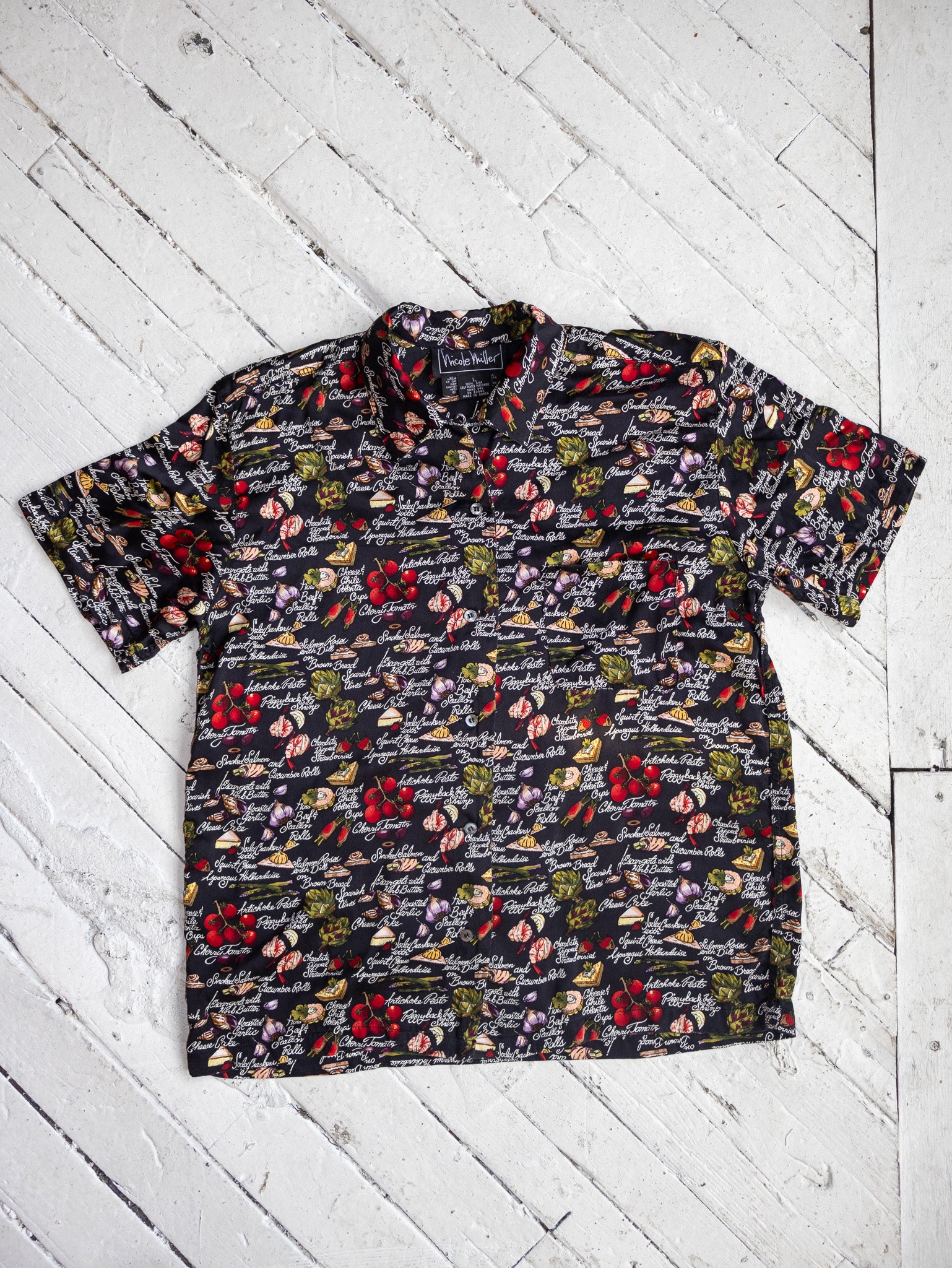 Nicole Miller - Silk Appetizer Shirt (L)