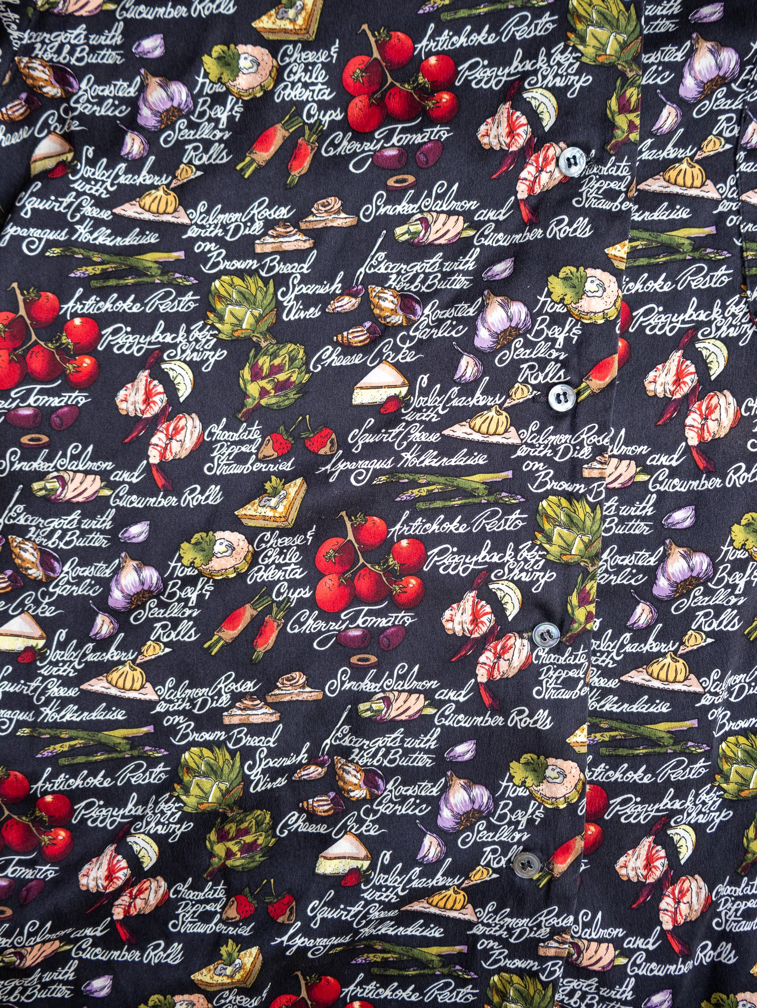 Nicole Miller - Silk Appetizer Shirt (L)