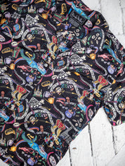 Nicole Miller - Silk New Orleans Jazz Shirt (M/L)