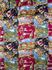 Nicole Miller - Silk Wine Vineyard Shirt (L)