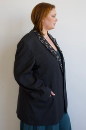 Shop Journal x BRZ- Embellished Blazer (L-XL)