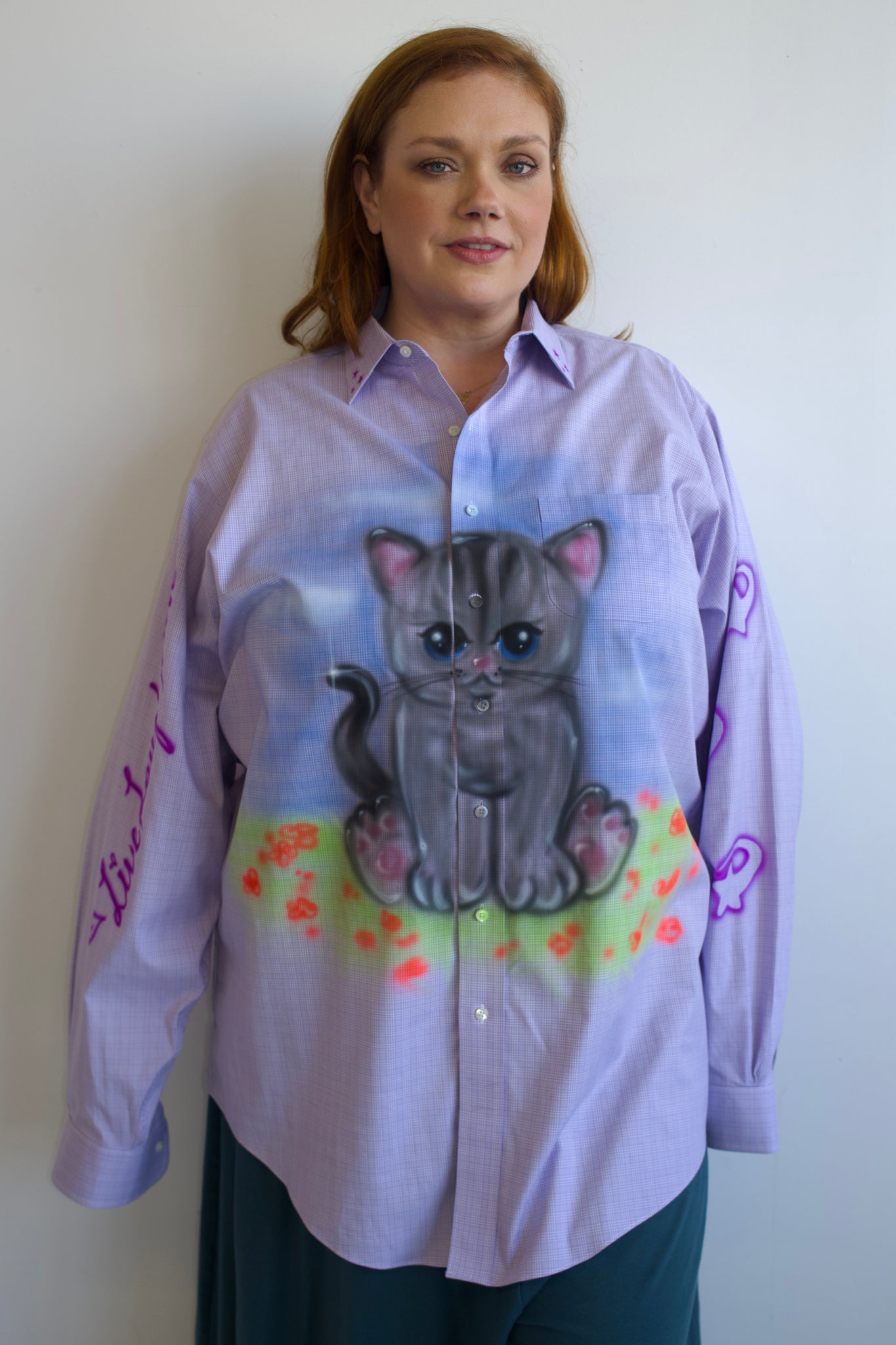 Femlord x BRZ - Kitty Button Down (2X/3X)