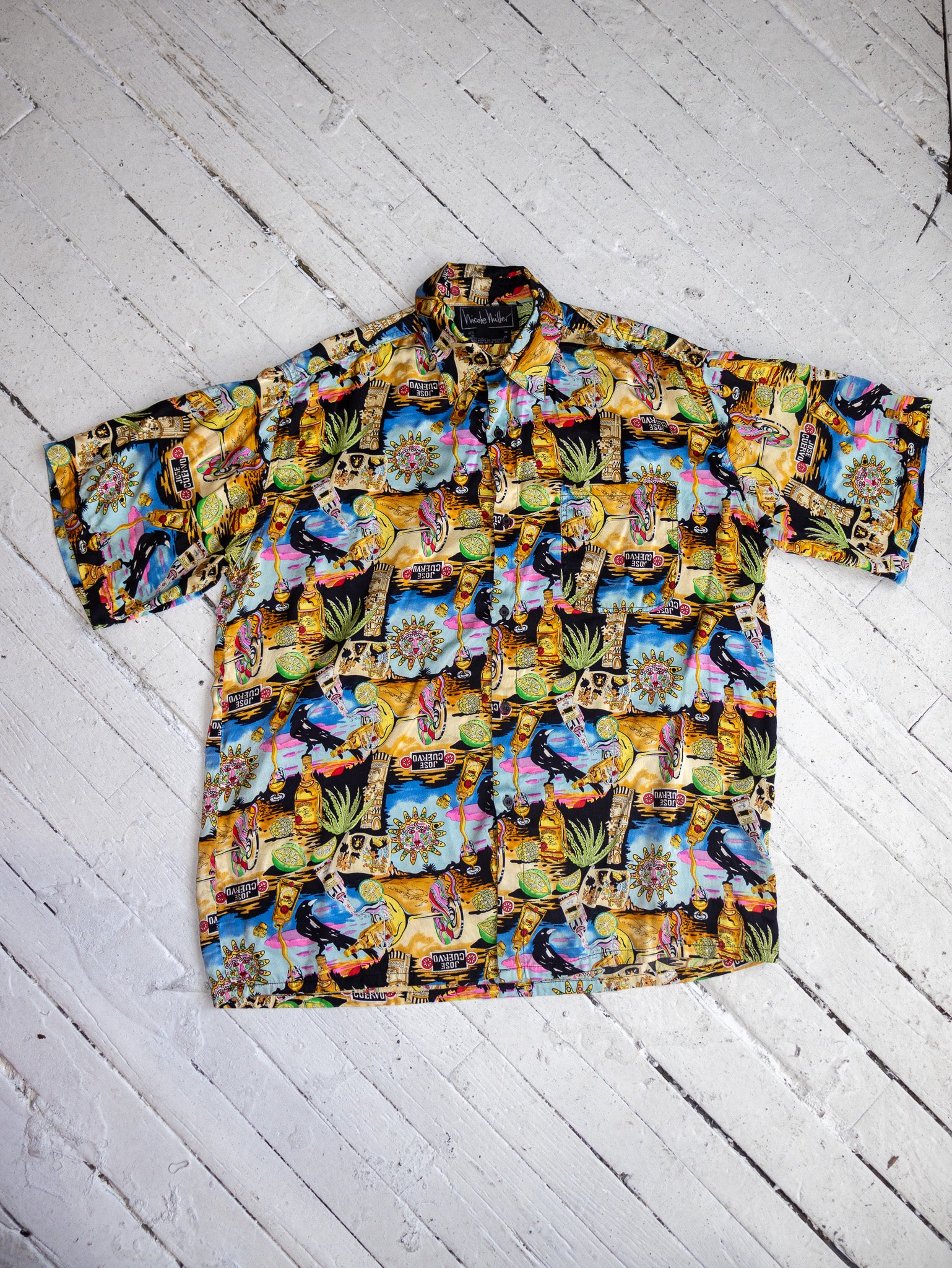 Nicole Miller - Silk Jose Cuervo Shirt (L/XL)