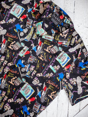 Nicole Miller - Silk New Orleans Coffee Shirt (L/XL)