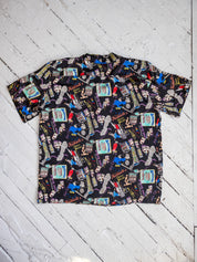 Nicole Miller - Silk New Orleans Coffee Shirt (L/XL)
