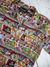 Nicole Miller - Silk Graham Wine Shirt (M/L)