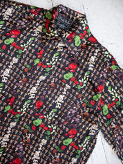 Nicole Miller - Silk Striped Pizza Shirt (XL/1X)