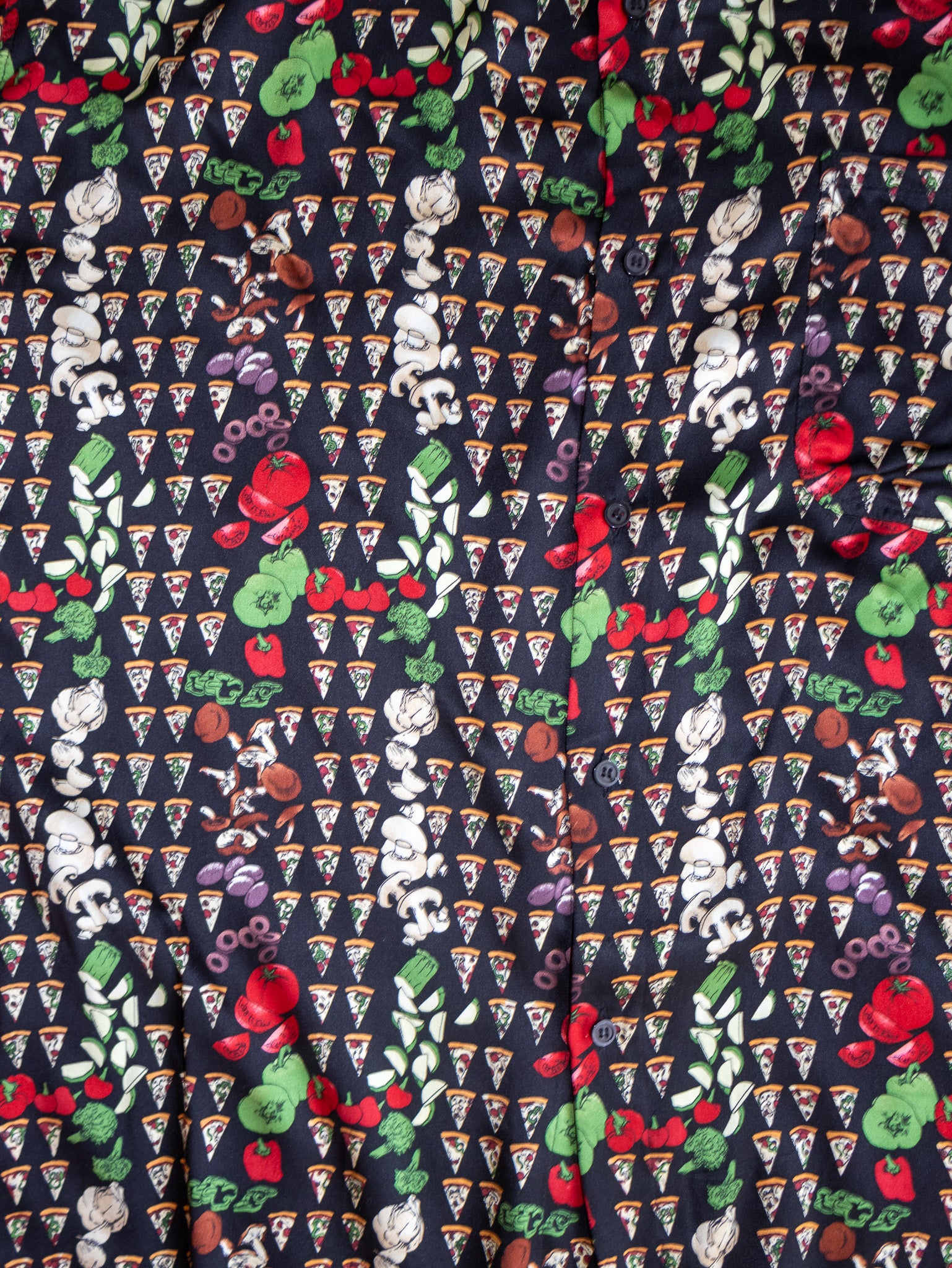 Nicole Miller - Silk Striped Pizza Shirt (XL/1X)