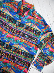 Nicole Miller - Silk Long Sleeve Antigua Shirt (L)