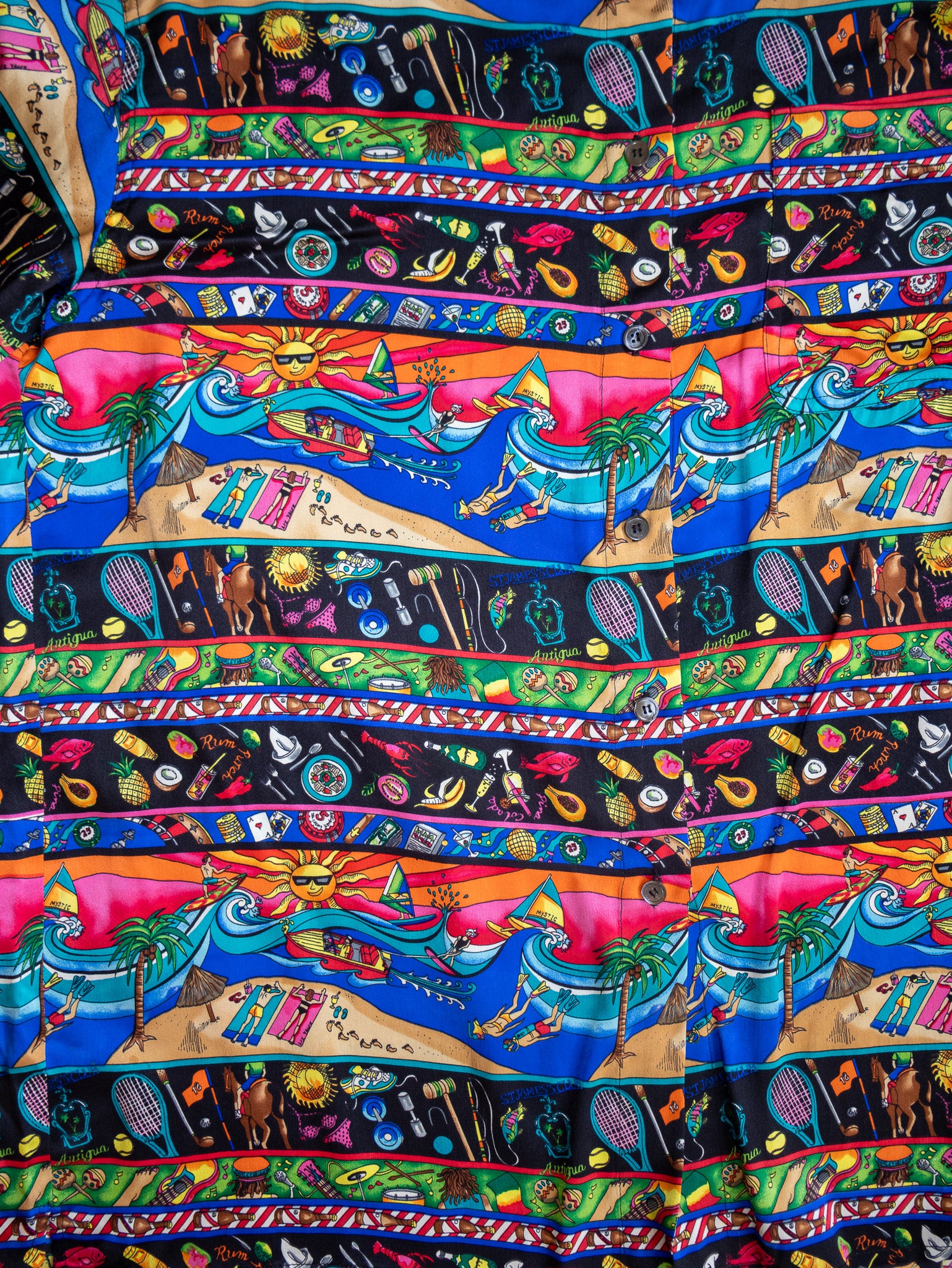 Nicole Miller - Silk Long Sleeve Antigua Shirt (L)