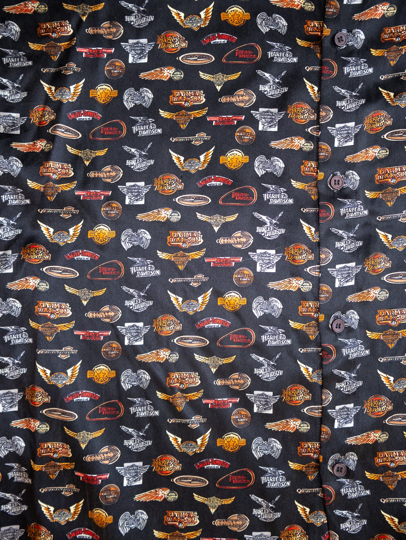 Nicole Miller - Silk Harley Davidson Shirt (XL/1X)