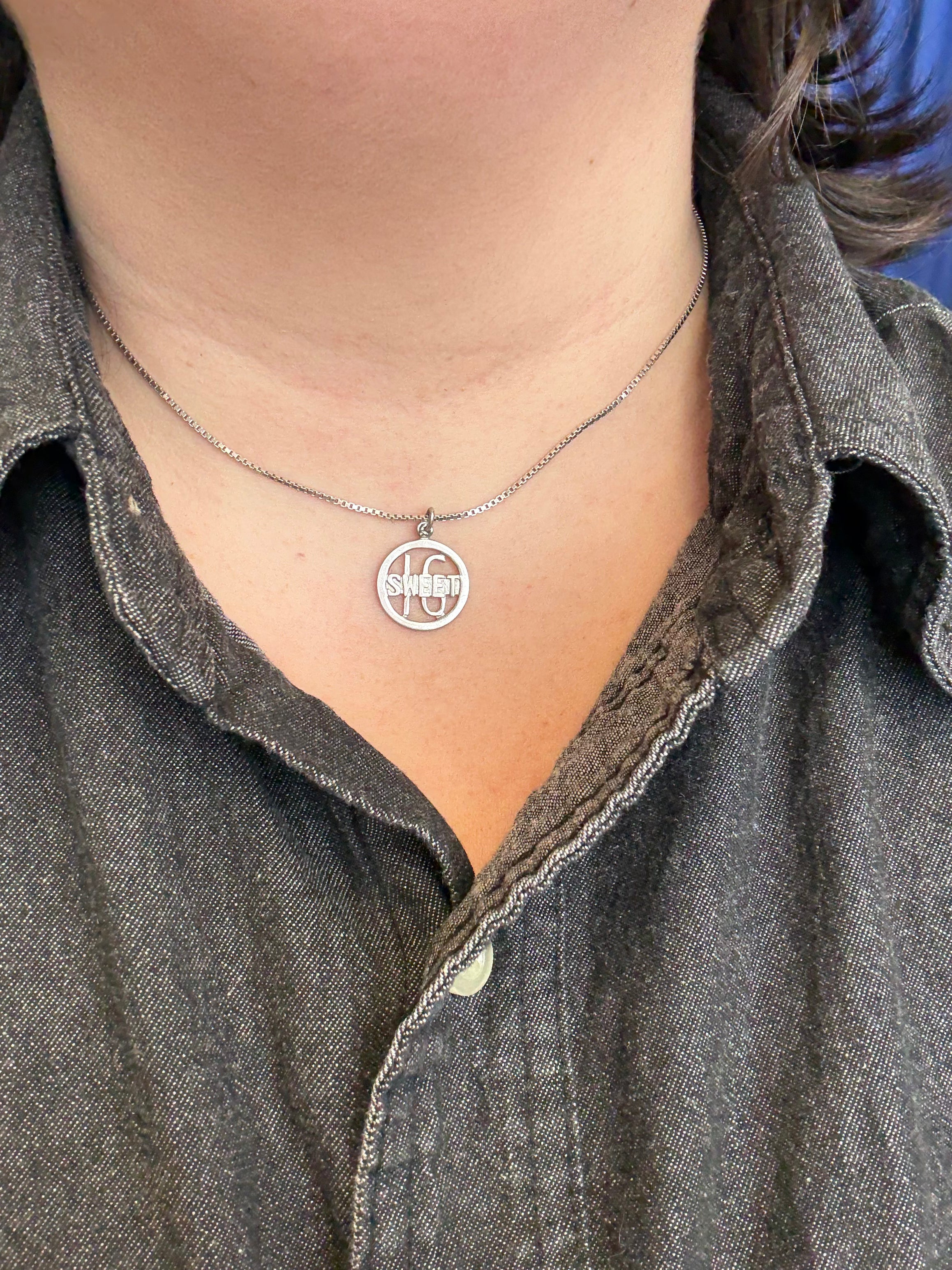 Vintage - Sweet 16 Silver Necklace (18”)
