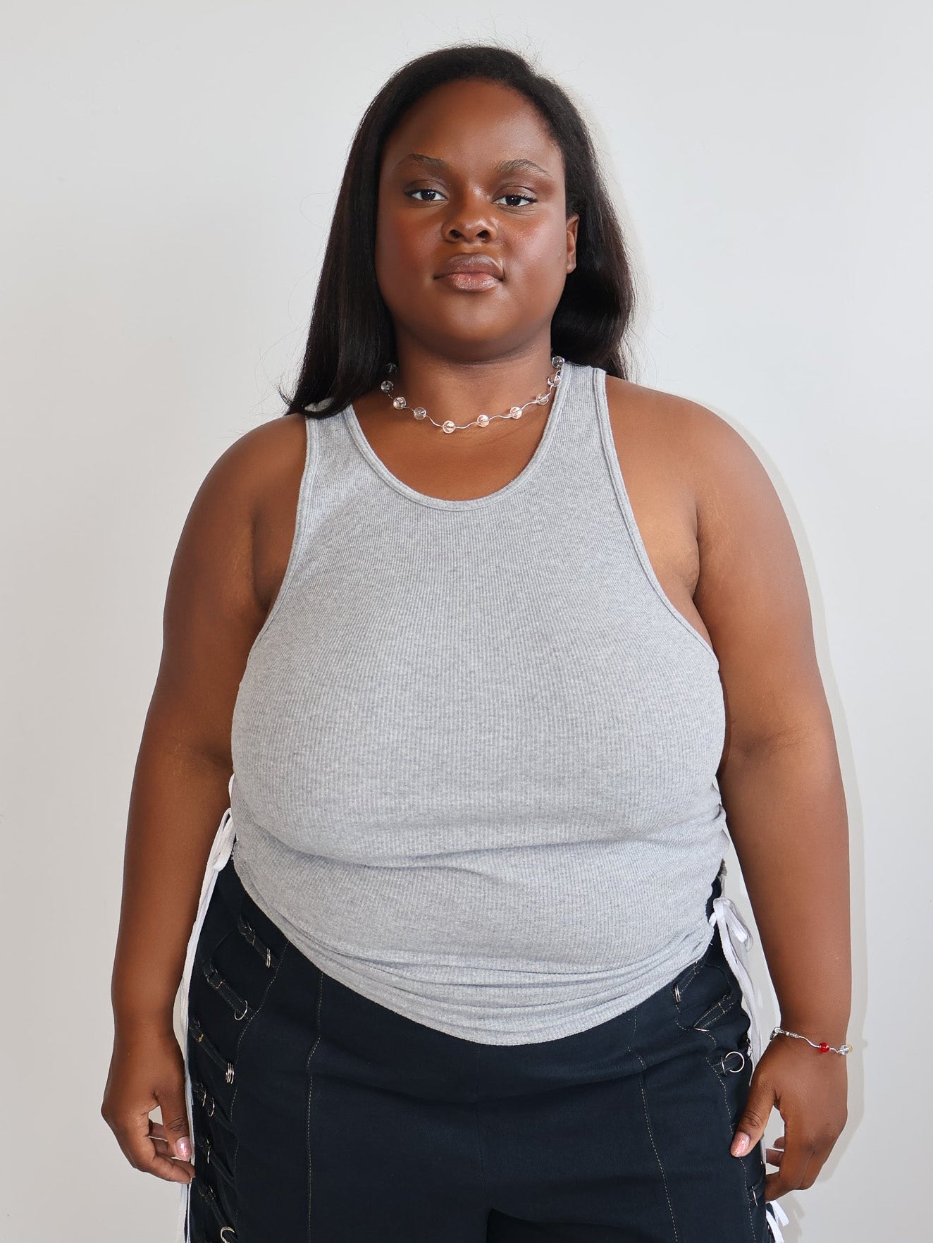 Nena Hansen - Gray Bungee Tank (XL-3X)