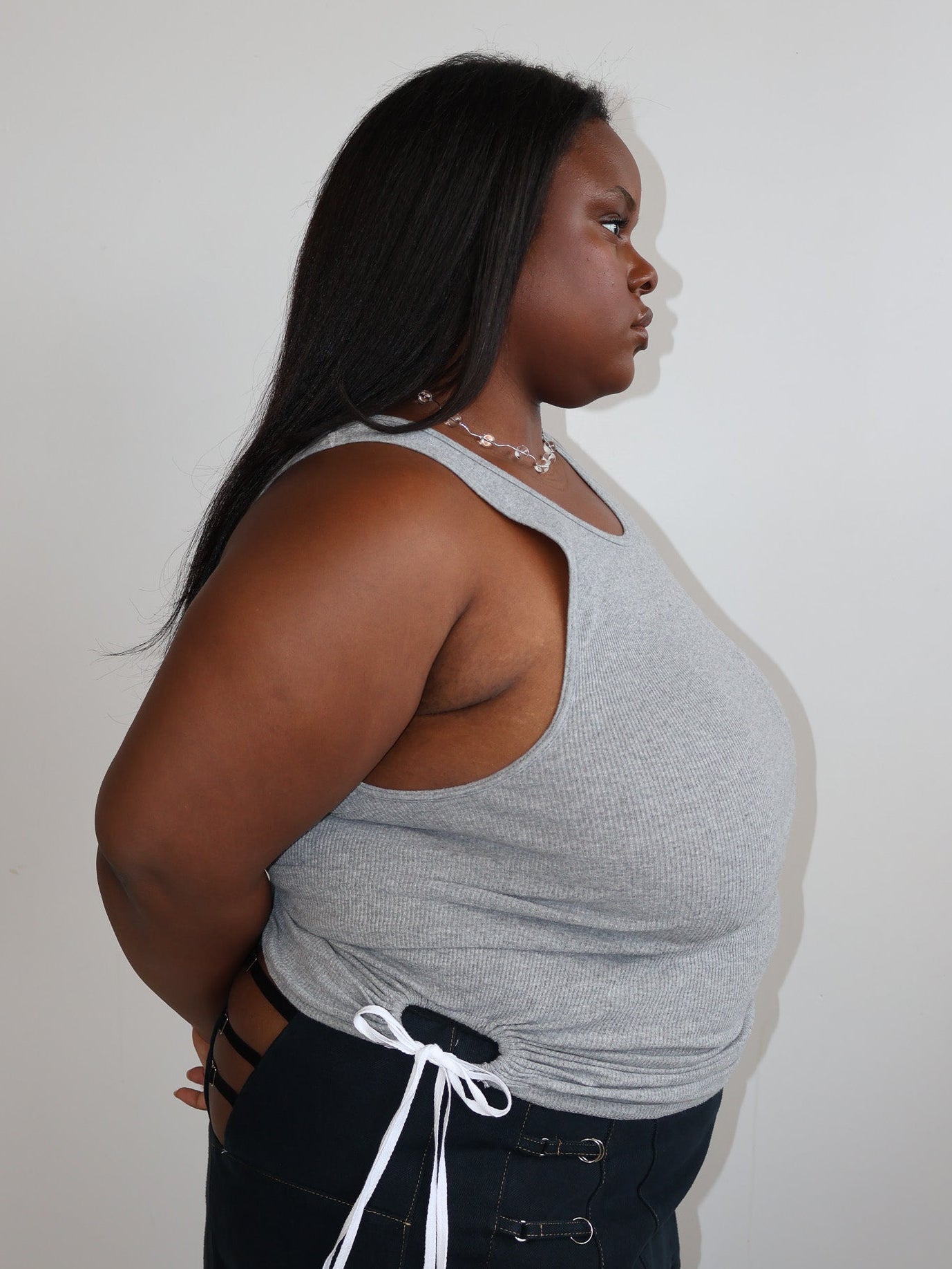 Nena Hansen - Gray Bungee Tank (XL-3X)