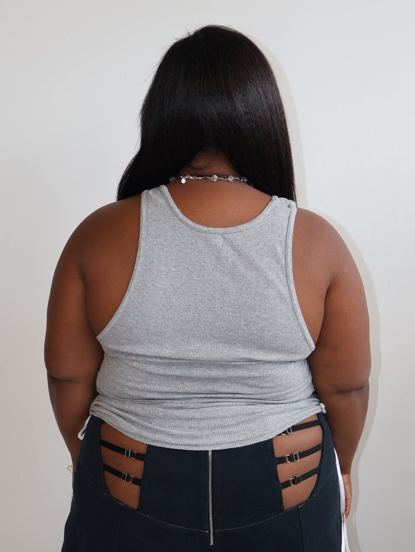 Nena Hansen - Gray Bungee Tank (XL-3X)