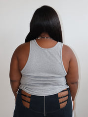 Nena Hansen - Gray Bungee Tank (XL-3X)