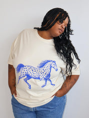 Sadbsh x BRZ - Horse Tee (2X + 3X)