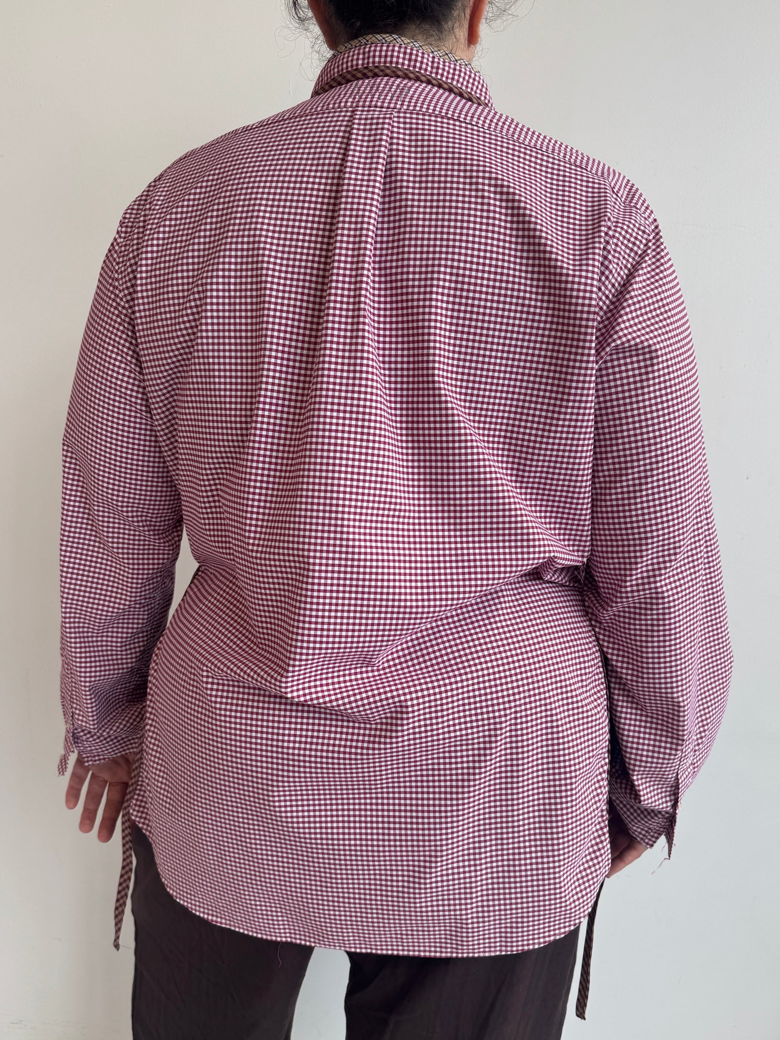 Tiberi x BRZ - Red Reworked Argyle Shirt (2X)