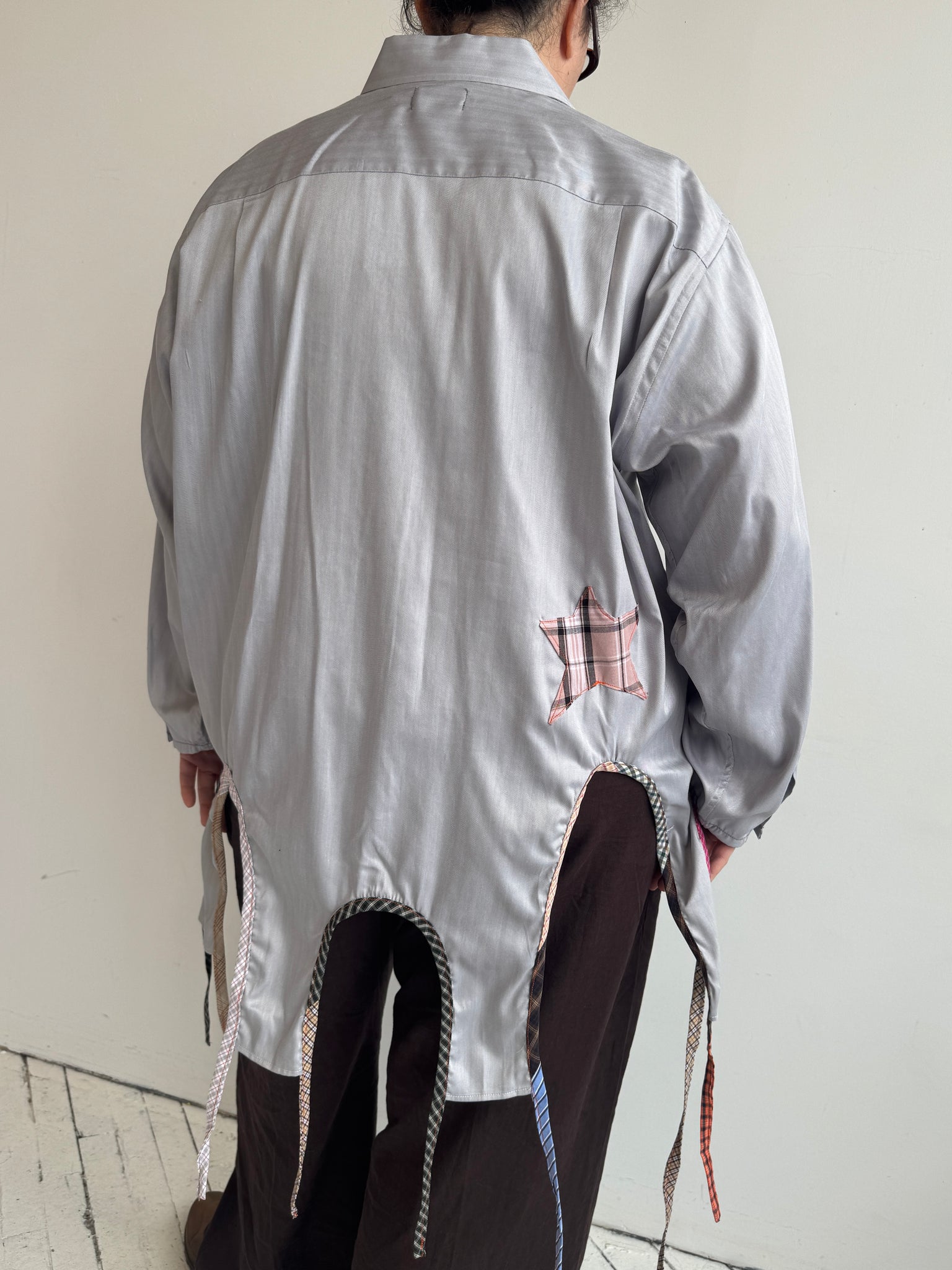 Tiberi x BRZ - Grey & Pink Reworked Star Shirt (3X)