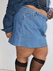 Vintage - Denim Mini Skirt (3X)