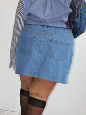 Vintage - Denim Mini Skirt (3X)