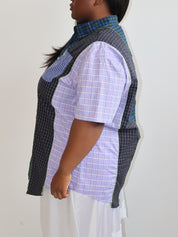 Cassie's Shop - Cami Short Sleeve Button Down (2X)