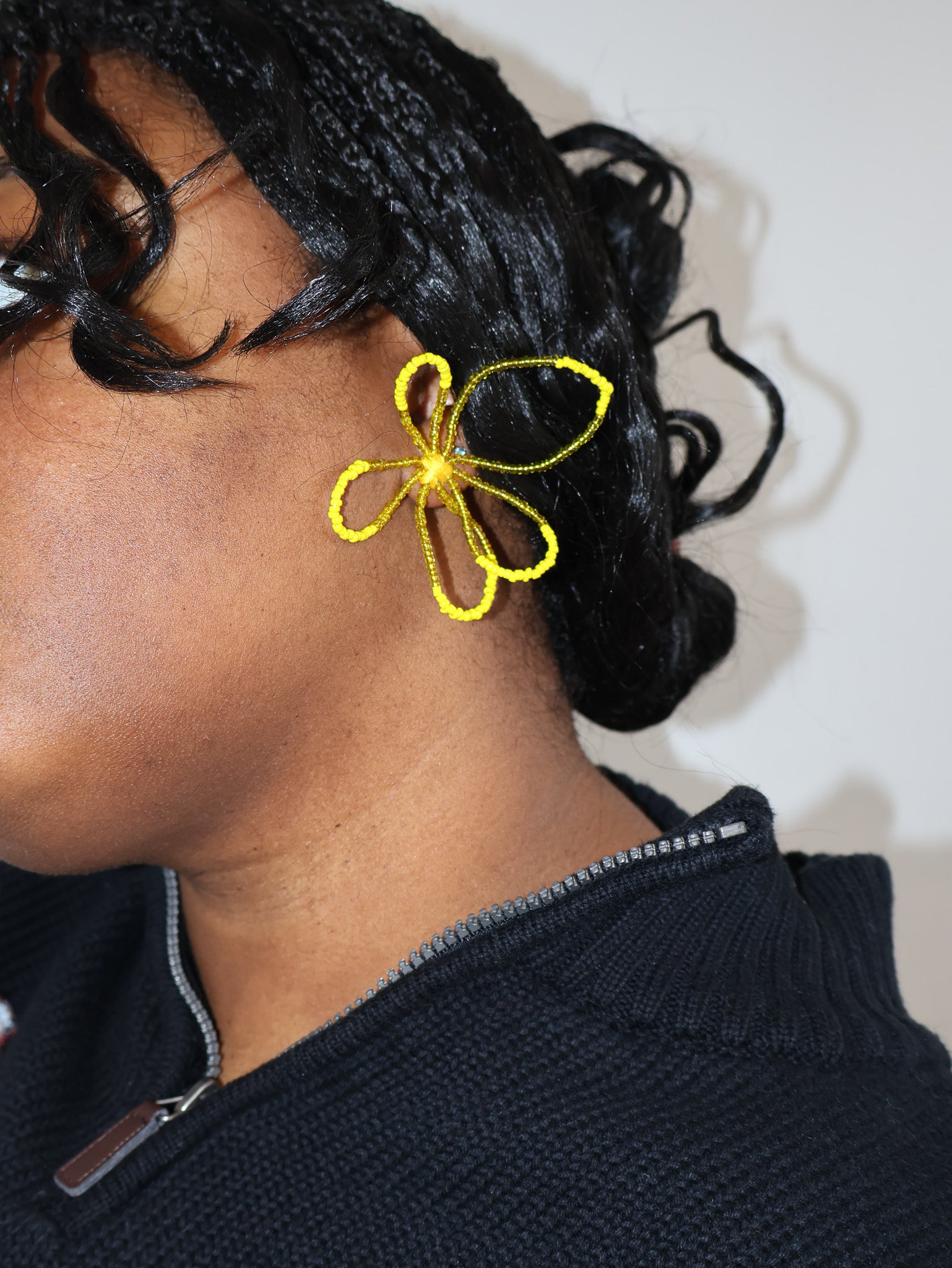 Rashelle - Yellow Flub Wired Studs