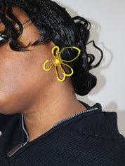 Rashelle - Yellow Flub Wired Studs