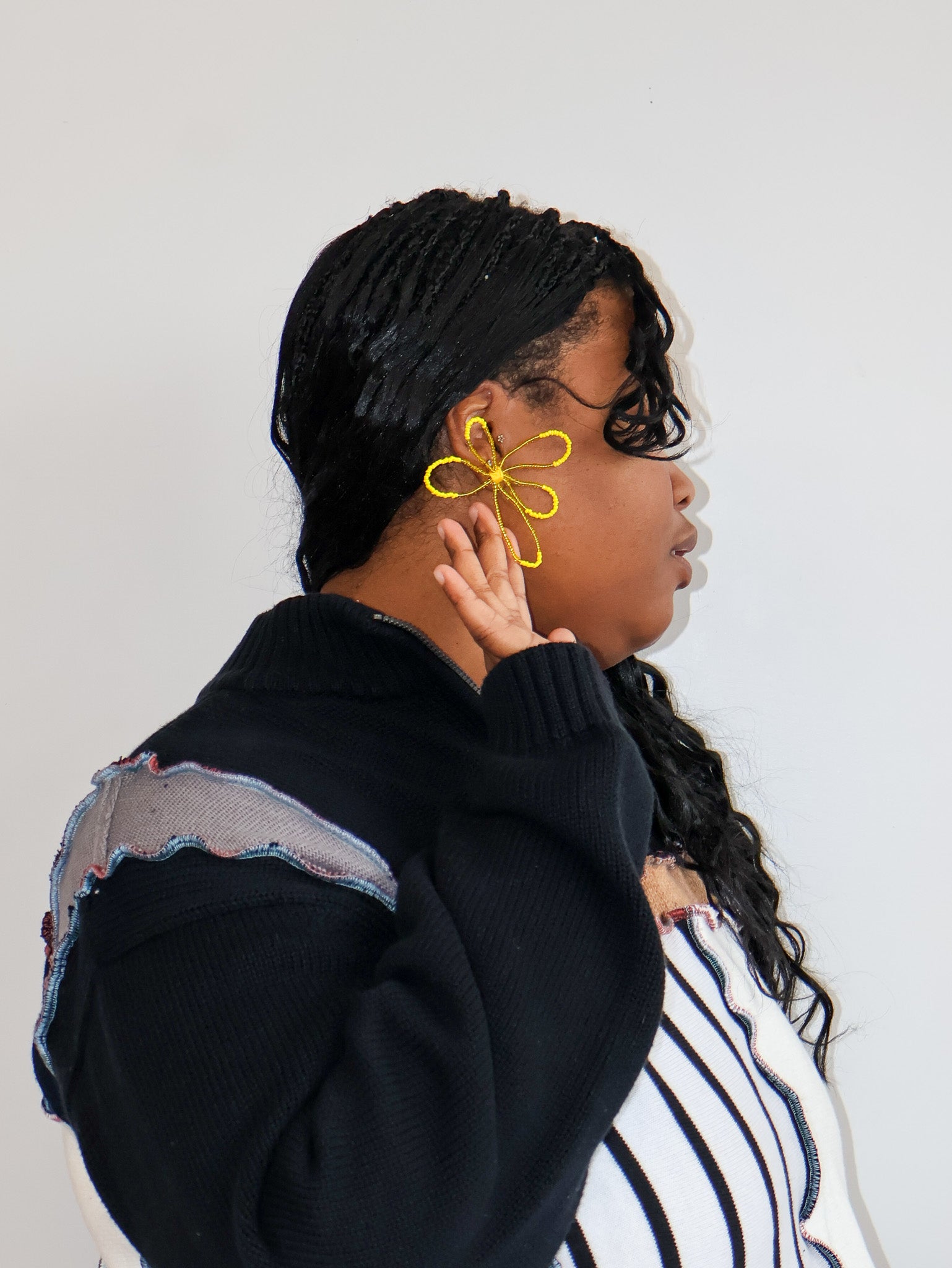 Rashelle - Yellow Flub Wired Studs