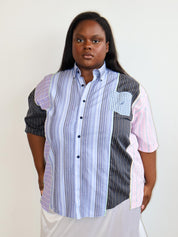 Cassie's Shop - Essie Short Sleeve Button Down (2X)